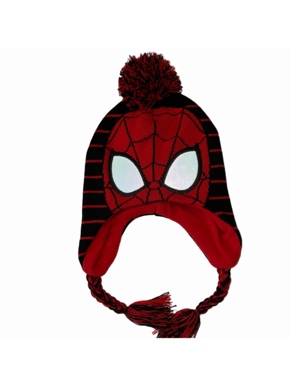 Boys Marvel Spider-Man Knit Hat One Size Red Black